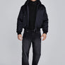 SikSilk - Black Hooded Bomber Jacket
